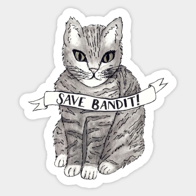 Save Bandit! Sticker by BugHellerman